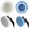 32/8PCS Car Polisher Buffer Pads Cover 6 In/150mm Car Polishing Pad Microfiber Bonnet Polisher Polish Pad Cleaning waxing Tools 5