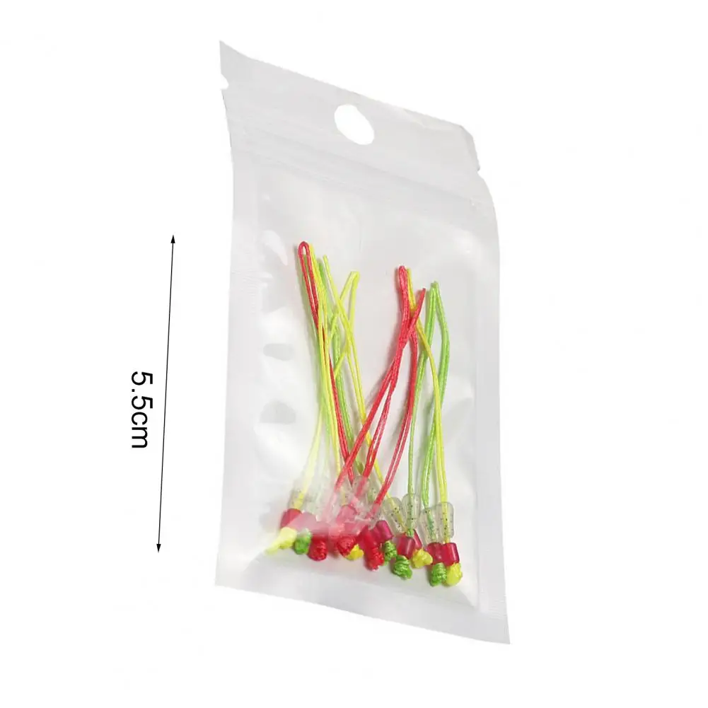 Fishing Line Fishing Rope 50Pcs Fish Rod Connect Line Improve Pull Force Pole Tip Rope Rod Tip Line Knot Angling Space Bean Knot Fishing Supplies