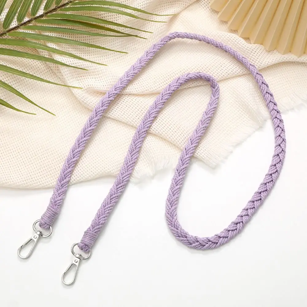 Handwoven Braided Crossbody Bag Strap with Anti-Loss Phone Holder