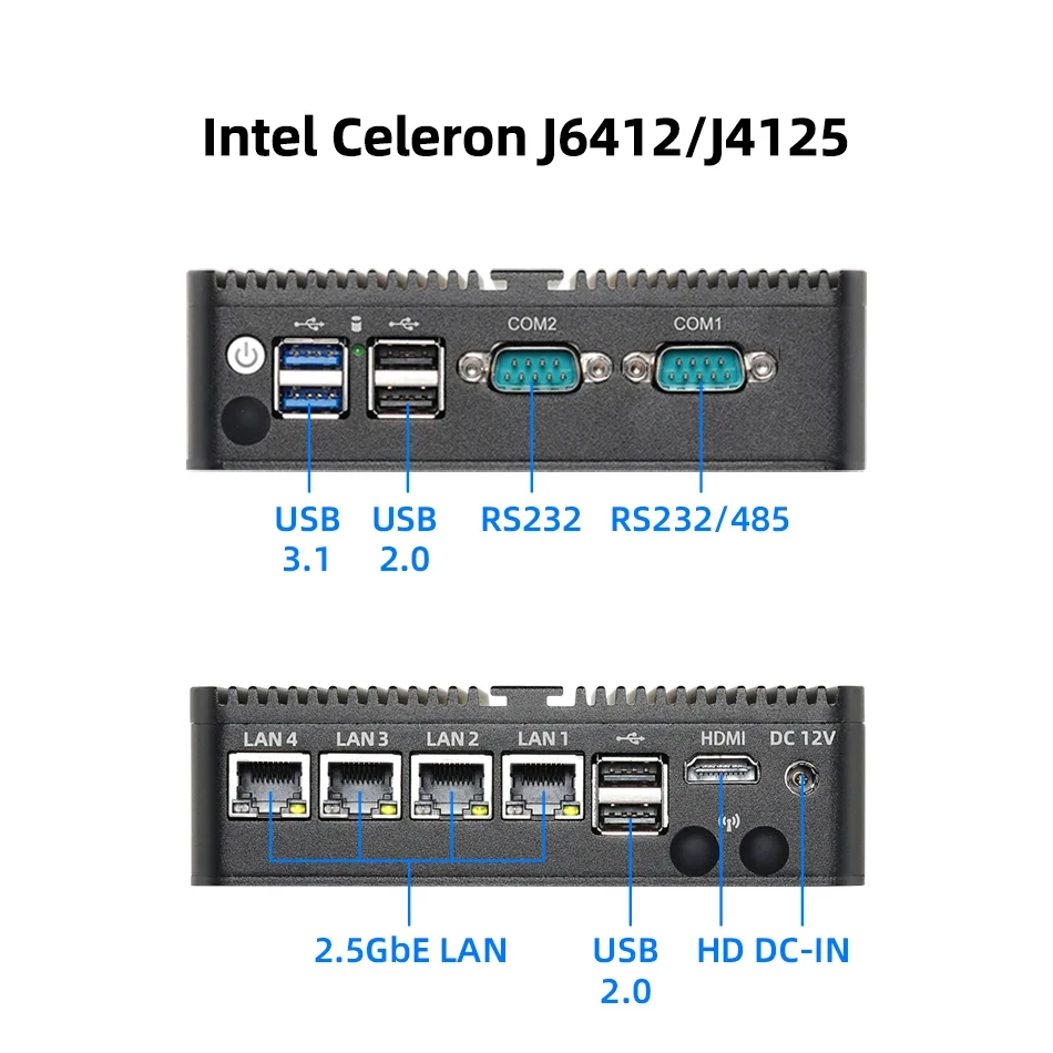 ルーター・ネットワーク機器 CHITREEY AM9 Mini PC Xcy firewall roteador mini pc celeron j1900 n100 n5105 j4125 4x