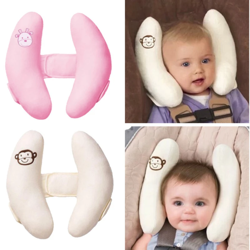 Description Picture 3 of itemInfant Stroller Neck Pillow Banana Car Seat Head Protector Pillow, Baby Stroller Sleeping Neck Support Pillow, Cartoon Flower