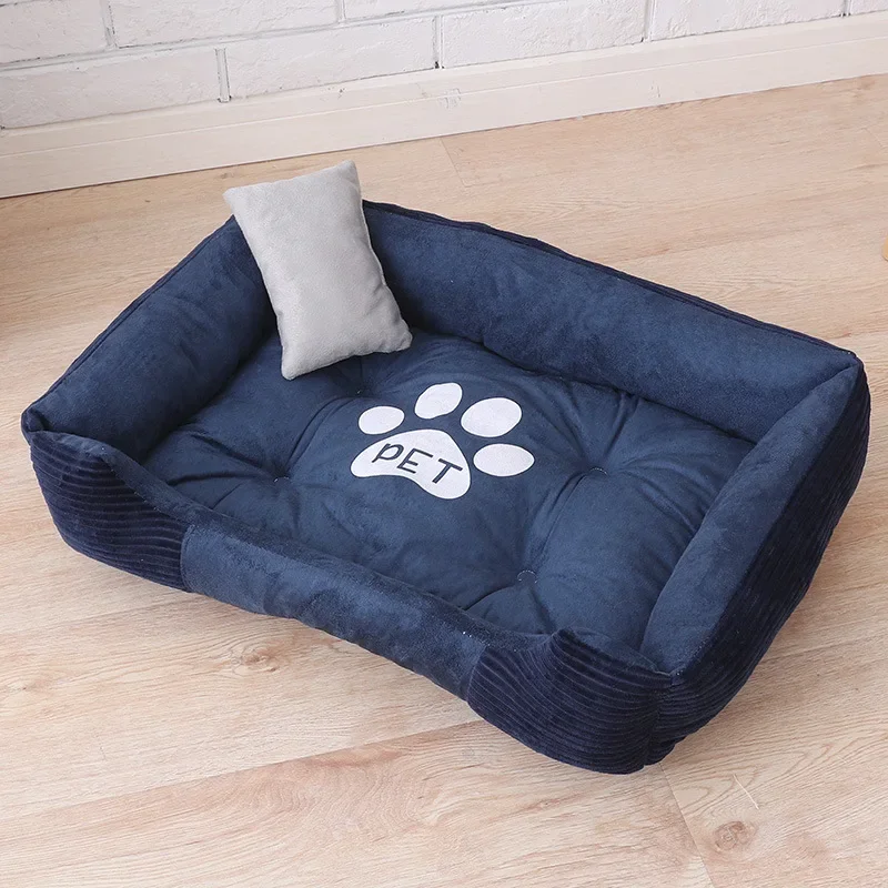 Soft Sofa Dog Beds Fleece Warm Bed for Small Large Dog Plus Size Waterproof Bottom Soft Pet Bed Cat Autumn Winter