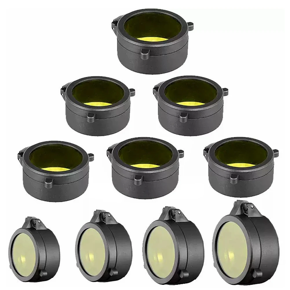 Yellow Plastic Rifle Scope Lens Cover for Hunting