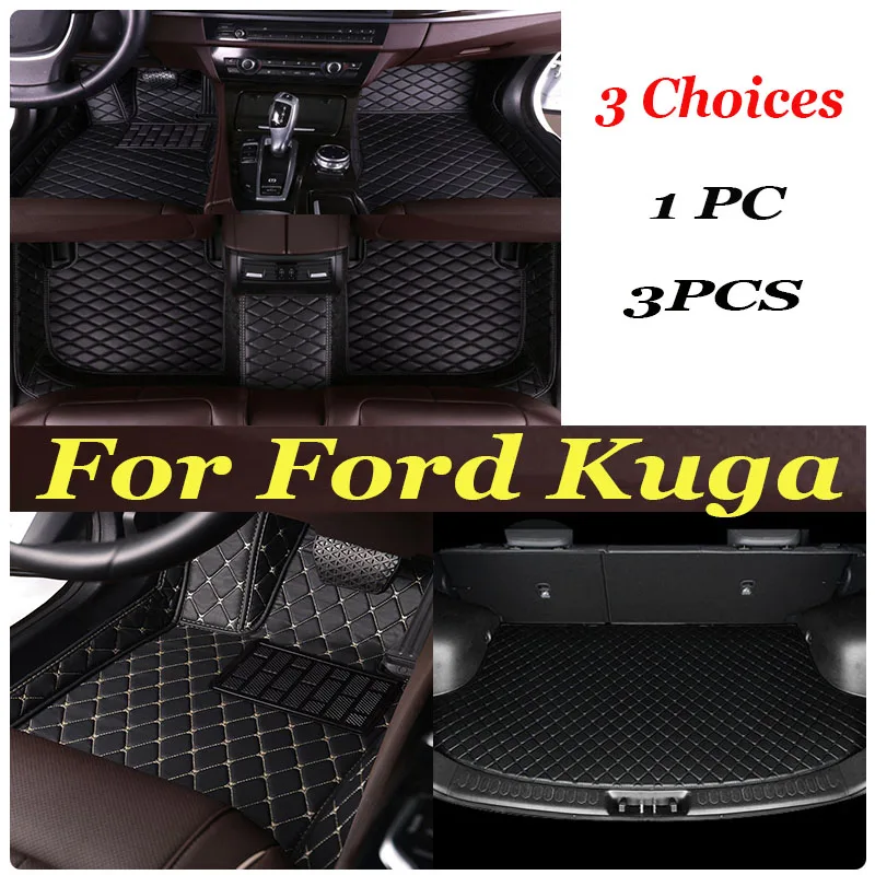 

Car Floor Mats For Ford Kuga 2013 2014 2015 2016 2017 2018 Custom Auto Foot Pads Automobile Carpet Cover Interior Accessories