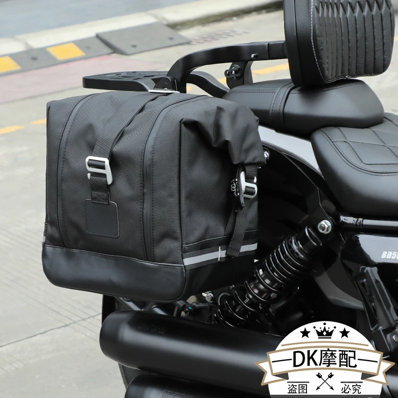 Jinjila series 250 300 350 450 500 side bag canvas bag anti-theft and waterproof, bar folding backrest