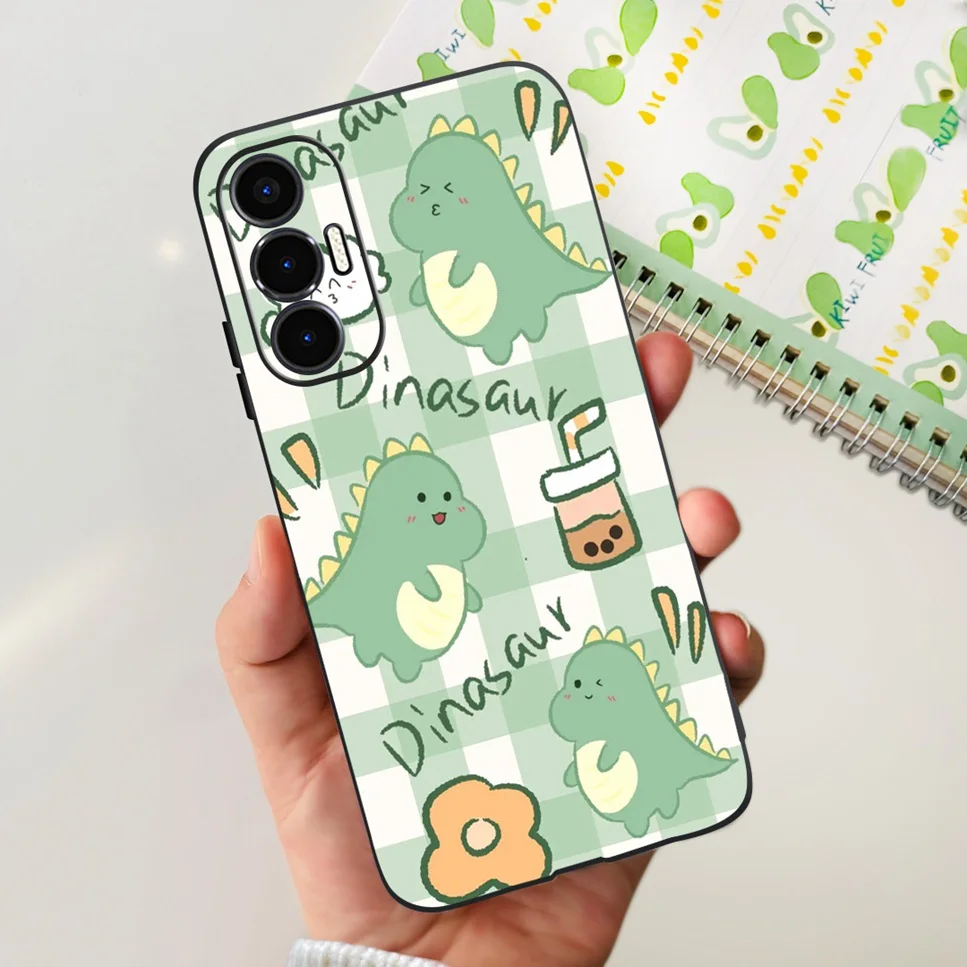 Cartoon Cat Astronaut TPU Soft Silicone Back Cover Bumper Phone Case