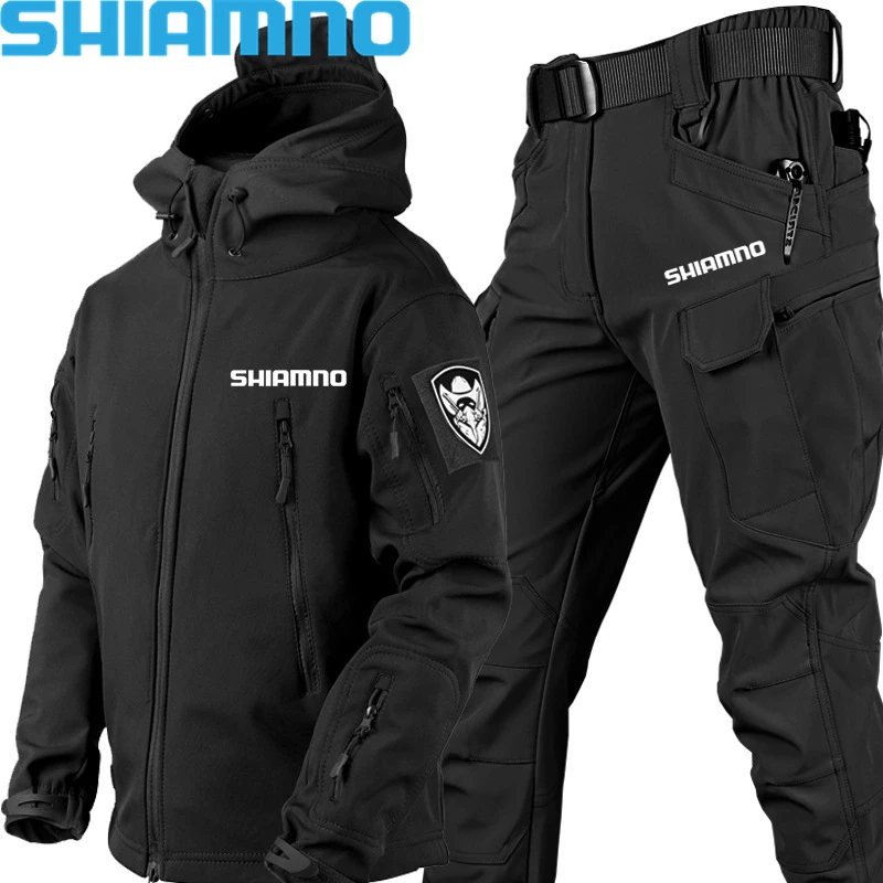 2023 Brand Winter Fishing Jackets Suit Waterproof Pants Set for Man
