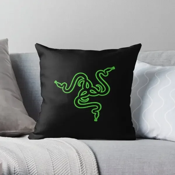 

Razer Logo Printing Throw Pillow Cover Fashion Decorative Soft Comfort Anime Sofa Pillow Cover