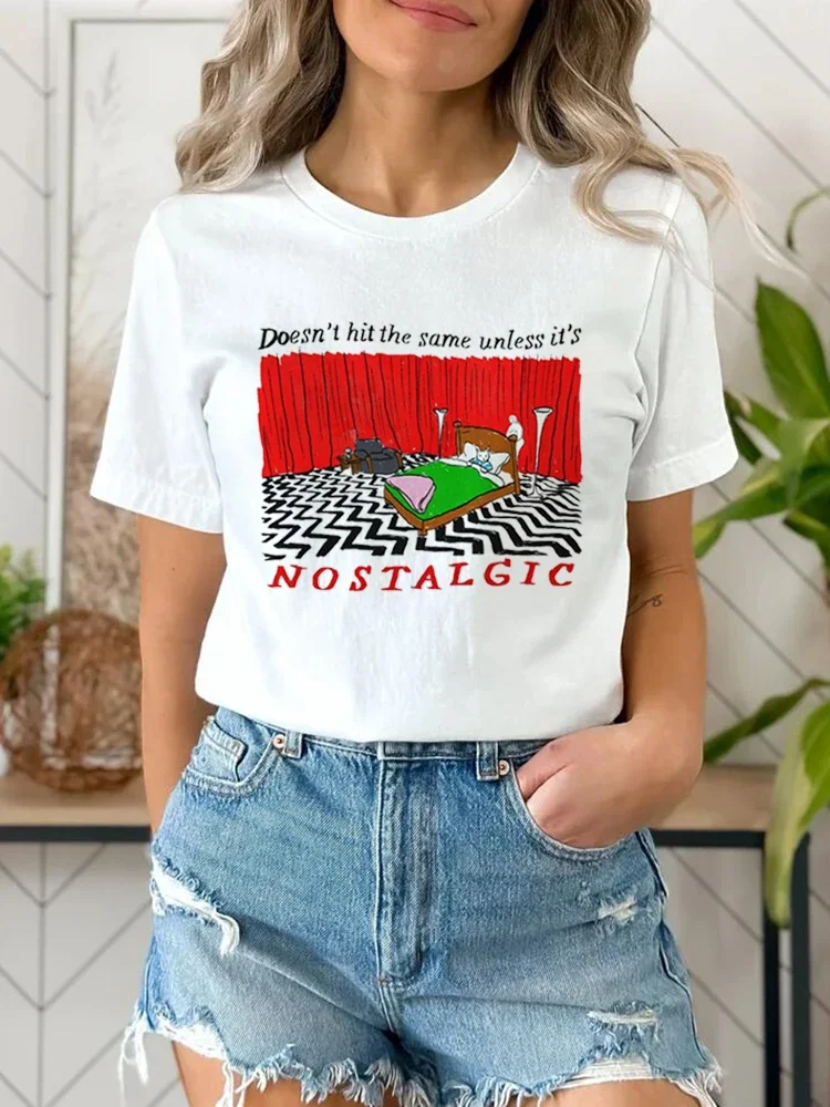 

Модная женская одежда в стиле 90-х с круглым вырезом и коротким рукавом, женская футболка с милым принтом в виде надписи, летняя футболка