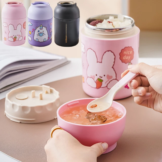 Child Thermal Double Water Bottle Girls Kids Stainless steel Drink Thermos  Bottle Cute Magic Plastic Thermal Cup Straw And Strap - AliExpress