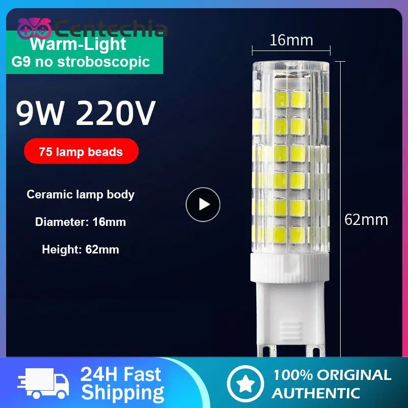 

1PCS G9 Led Bulb No Flicker 220v Super Bright Bulb Dimmable Low Power G9 Spotlight Indoor Lighting Ceramic Corn Lamp