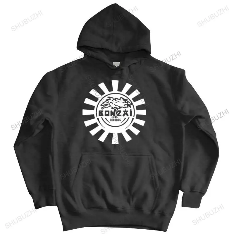Felpe Con Cappuccio Da Uomo Bonzai Records Belgio Techno Trance, Hard Trance, Rave Music Hardcore Oldschool Man Brand Zipper Autumn Hoody