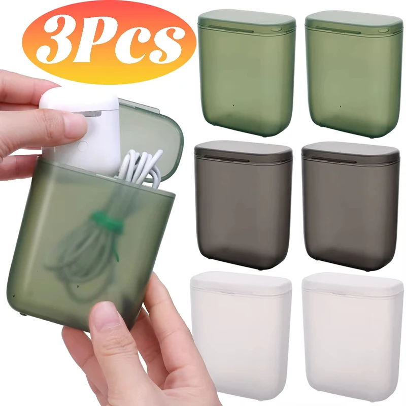 Dustproof PP Cable Storage Box for Phone Charger and USB Cables