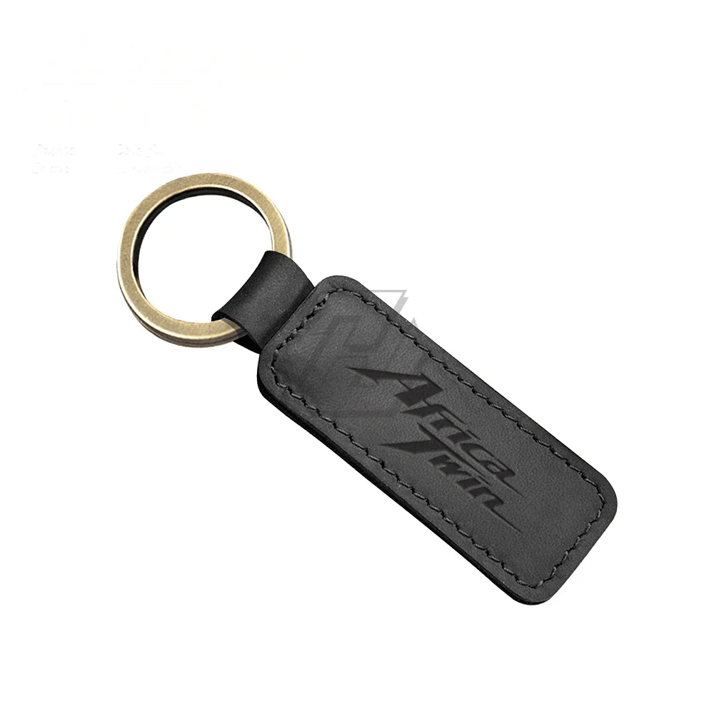 

For Honda Africa Twin Key Motorcycle Keychain Cowhide Retro Key Ring