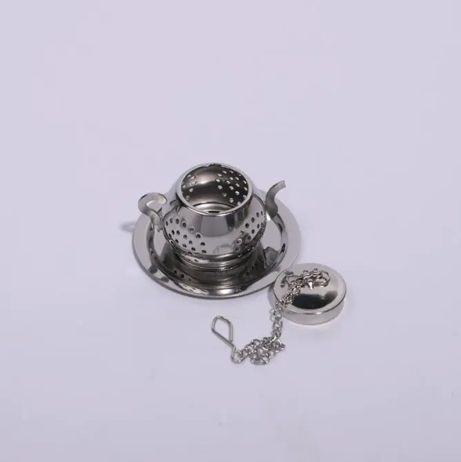 Tea Infuser Tea Strainer Tea Filter Tea Strainers Stainless Steel Mesh Infuser With Chain Hooks Teakettle Locking Tea Filter Infuser Spice Strainer