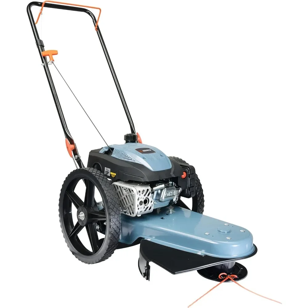 

Walk Behind Brush Cutter and String Trimmer, 22-Inch Swatch with .155-Inch Line, 160 cc 4-Cycle Engine,