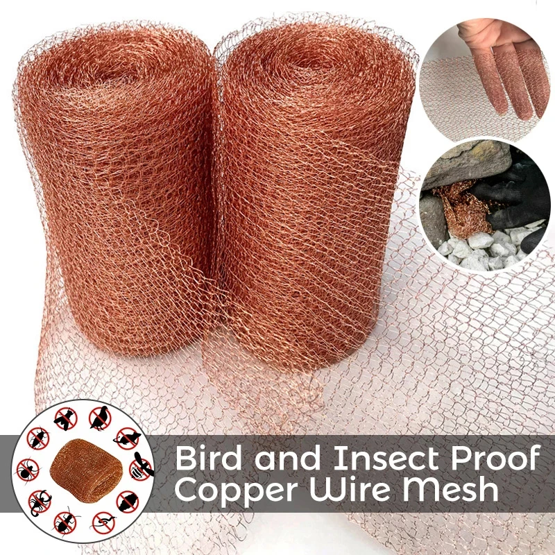 Pure Copper Mesh Anti-snail Copper Wire Filter Sanitary Food Grade for Distillation Home Brew Beer Garden Supplies tuin artikele