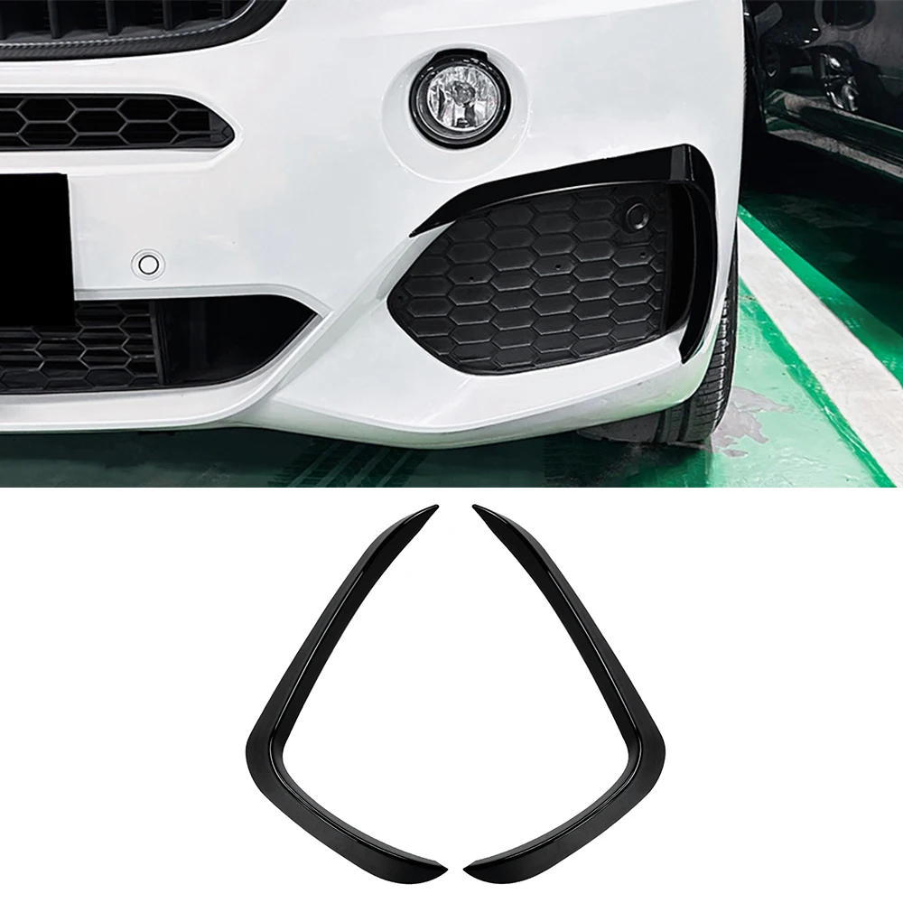 BMW X5 F15 M 스포츠 2014 2015 2016 2017 2018 ABS 자동차 스타일링용 프론트 범퍼 스포일러 스플리터 에어벤트 안개등 그릴 트림