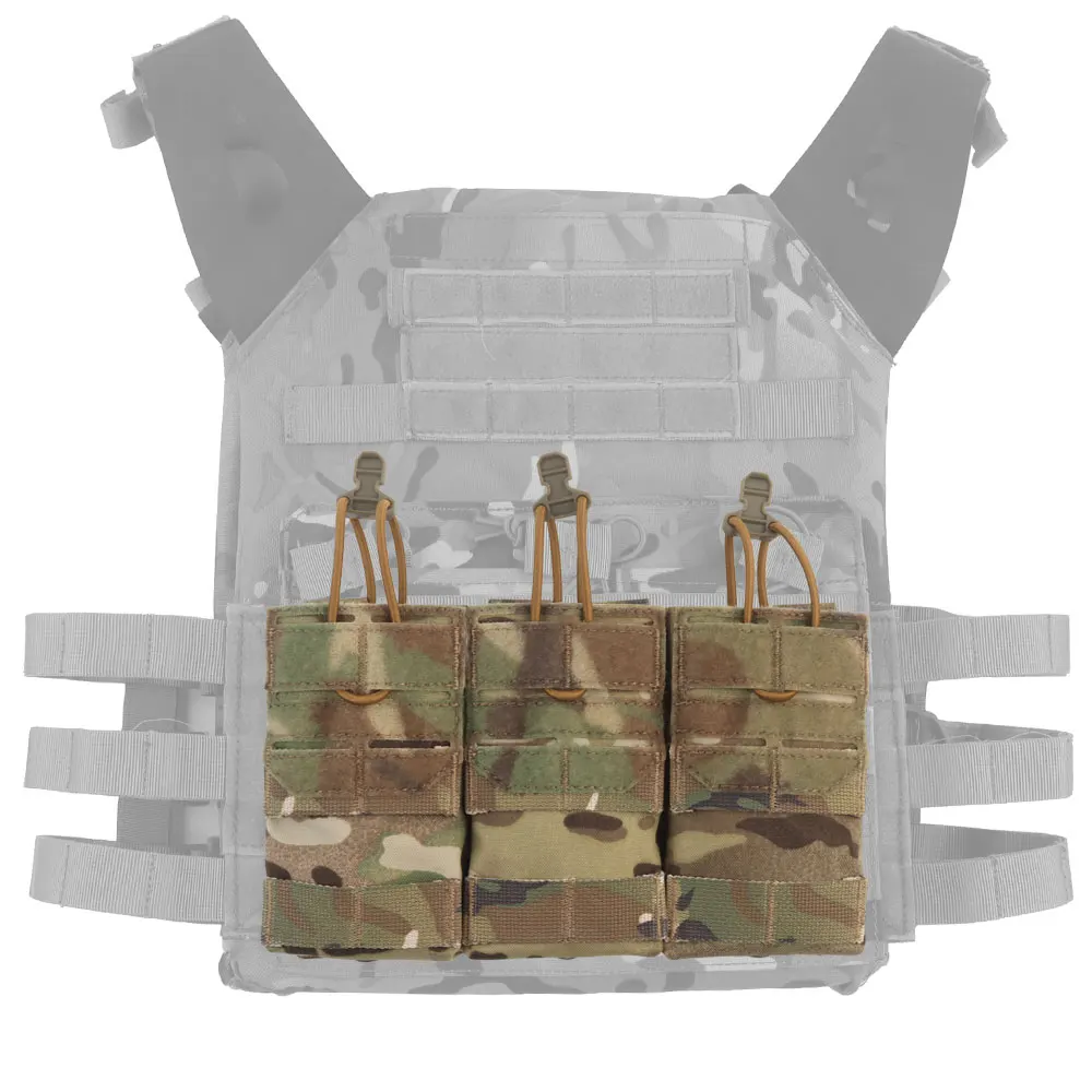 Tactical Triple 5.56 Magazine Pouch Molle Military Hunting Vest Front Panel Mag Bag per JPC K19 AVS 6094 Airsoft Hunting Vest