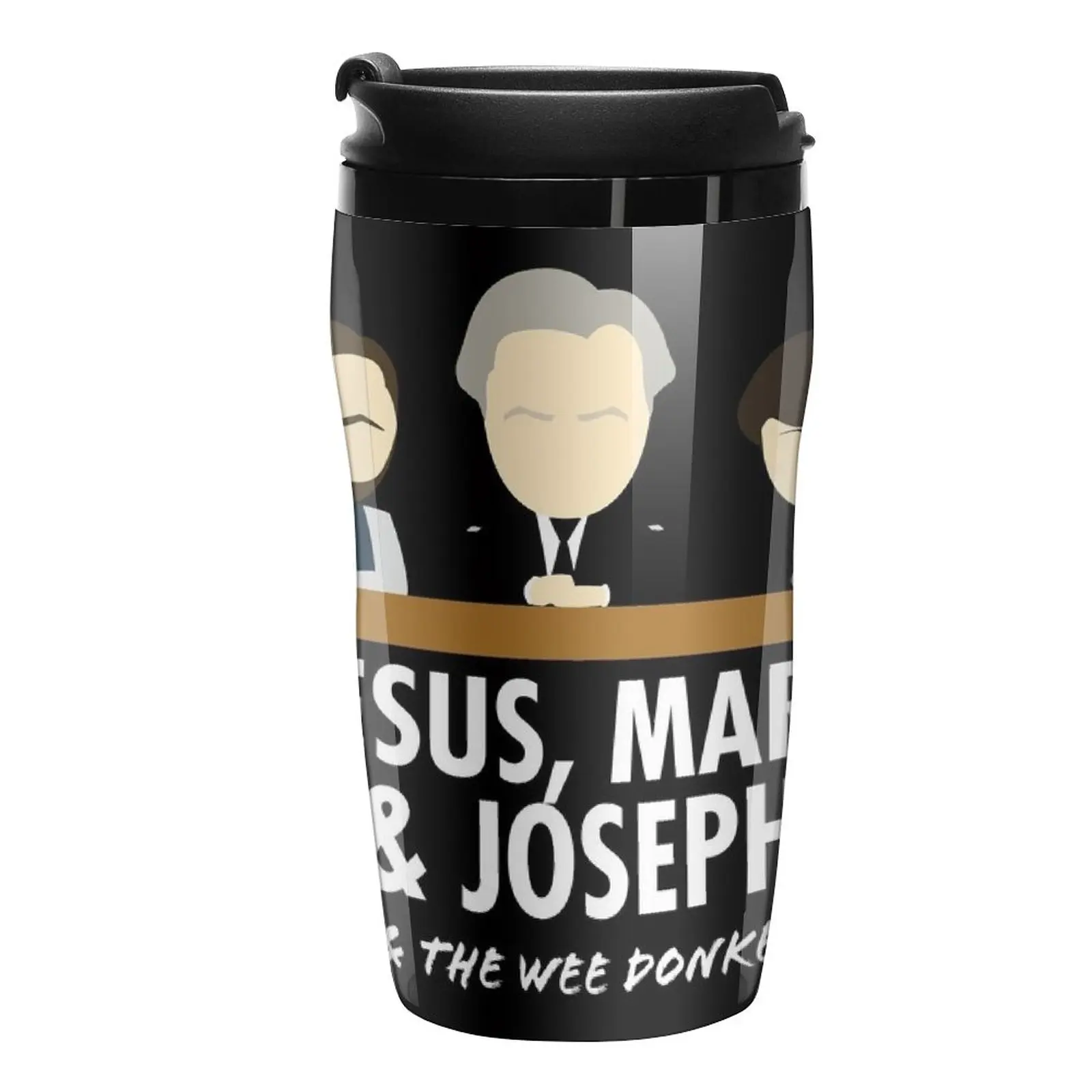 

New Jesus, Mary, Joseph & the Wee Donkey Travel Coffee Mug Cups And Mugs Breakfast Cups Glasses For Coffee