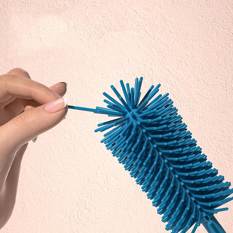 Silicone Brush for Bottles 360 Degree Rotation Baby Bottle Pacifier Cleaning Brush Nipple Dropper Brushes Set bottle brush bottle cleaning brush cleaning brush cleaning brush set