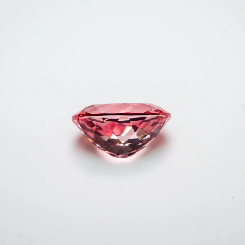 Lab Grown Padparadscha Oval Shape Red Lotus Color Top Quality Charm Beads for DIY Jewelry Making Material Selectable Certificate