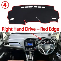 Premium Car Dashboard Cover Dash Mat Carpet Pad Sunshade Cape Cushion Accessories (Right Hand Red Edge)