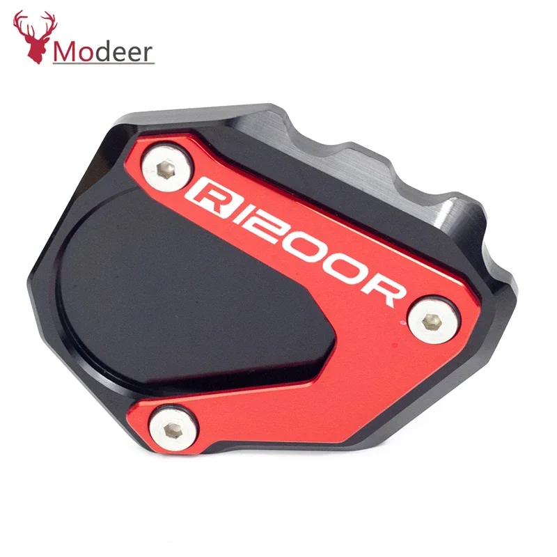 Side Stand Enlarger Extension Plate Foot Support Pad For BMW R1200R 2006-2014