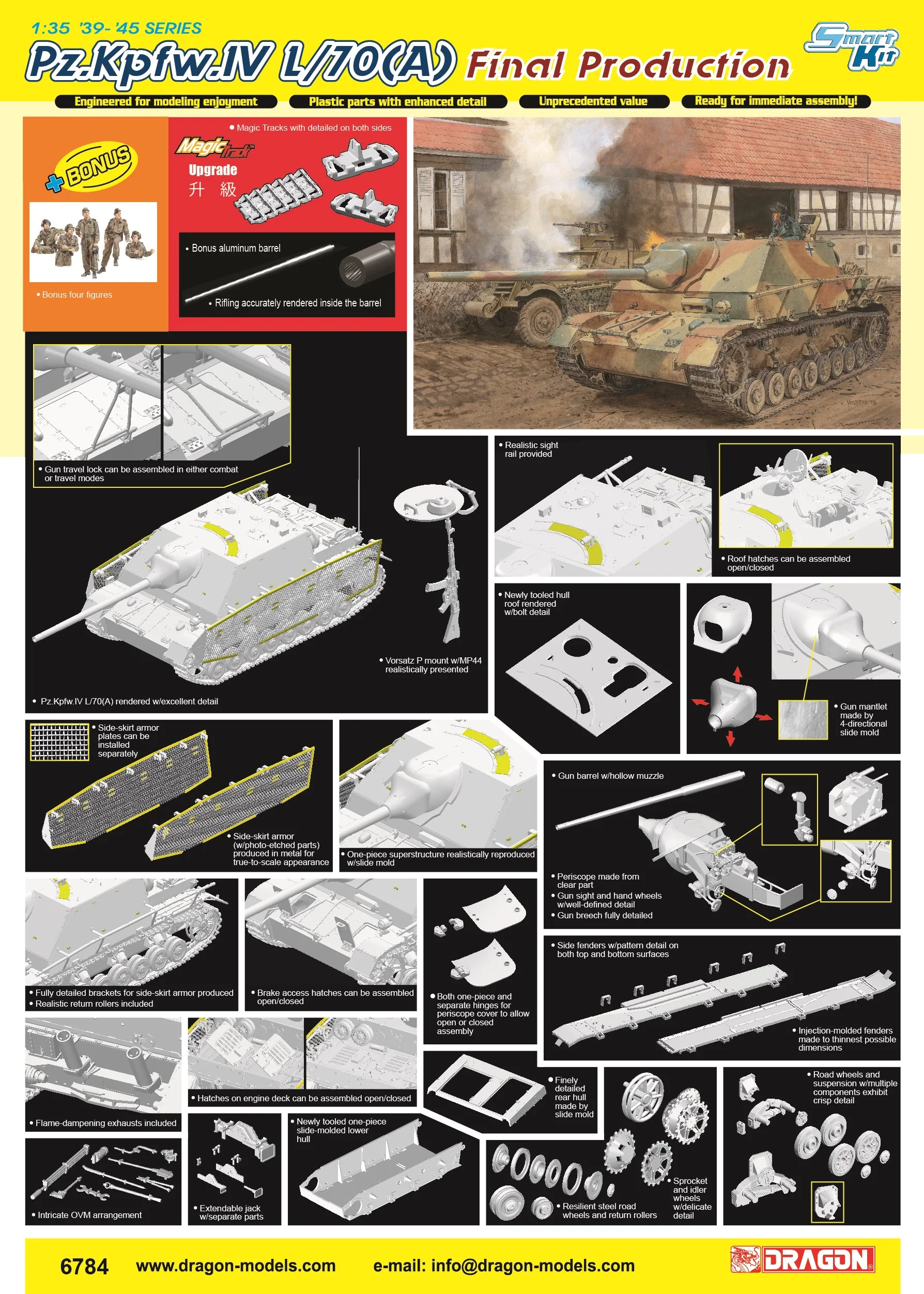 

Dragon 6784 1/35 Pz.Kpfw.IV L/70(A) окончательное производство