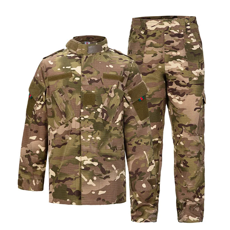 Kids Mens  Uniform Tactical Combat BDU Suit Children Multicam Camouflage Outdoor Hunting Training Shirt Pants Set