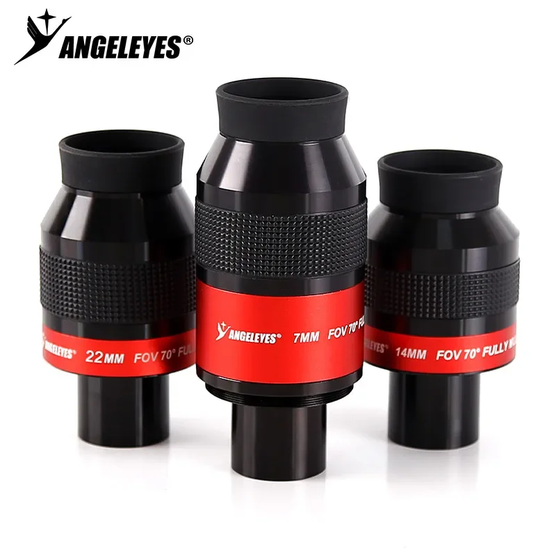 

Окуляр Angeleyes 70 градусов FOV 1,25 дюйма 7 мм 14 мм 22 мм, плоское поле, автофокус, аксессуары для телескопа