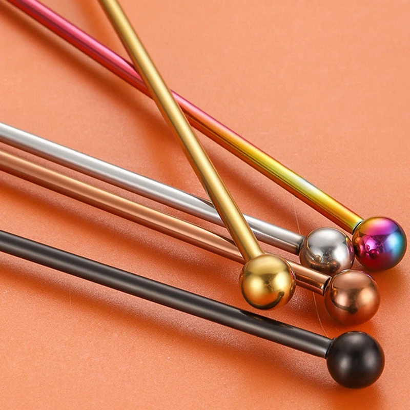 Description Picture 6 of item304 Stainless Steel Coffee Stir Stick Bar Juice Rio Cocktail Creative Mixer Stick Champagne Swizzle Sticks Mixer Shaker Cocktail