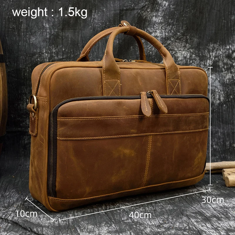 Laptop Bag 17 - Premium Leather (No. 1)