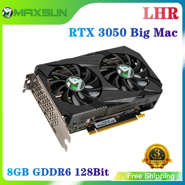 MAXSUN Graphics Cards RTX 3060 12GB GDDR6 8nm 192bit GTX 1660 Super Big Mac 6GB Video Card Gaming For Desktop Computers 3050 8GB 