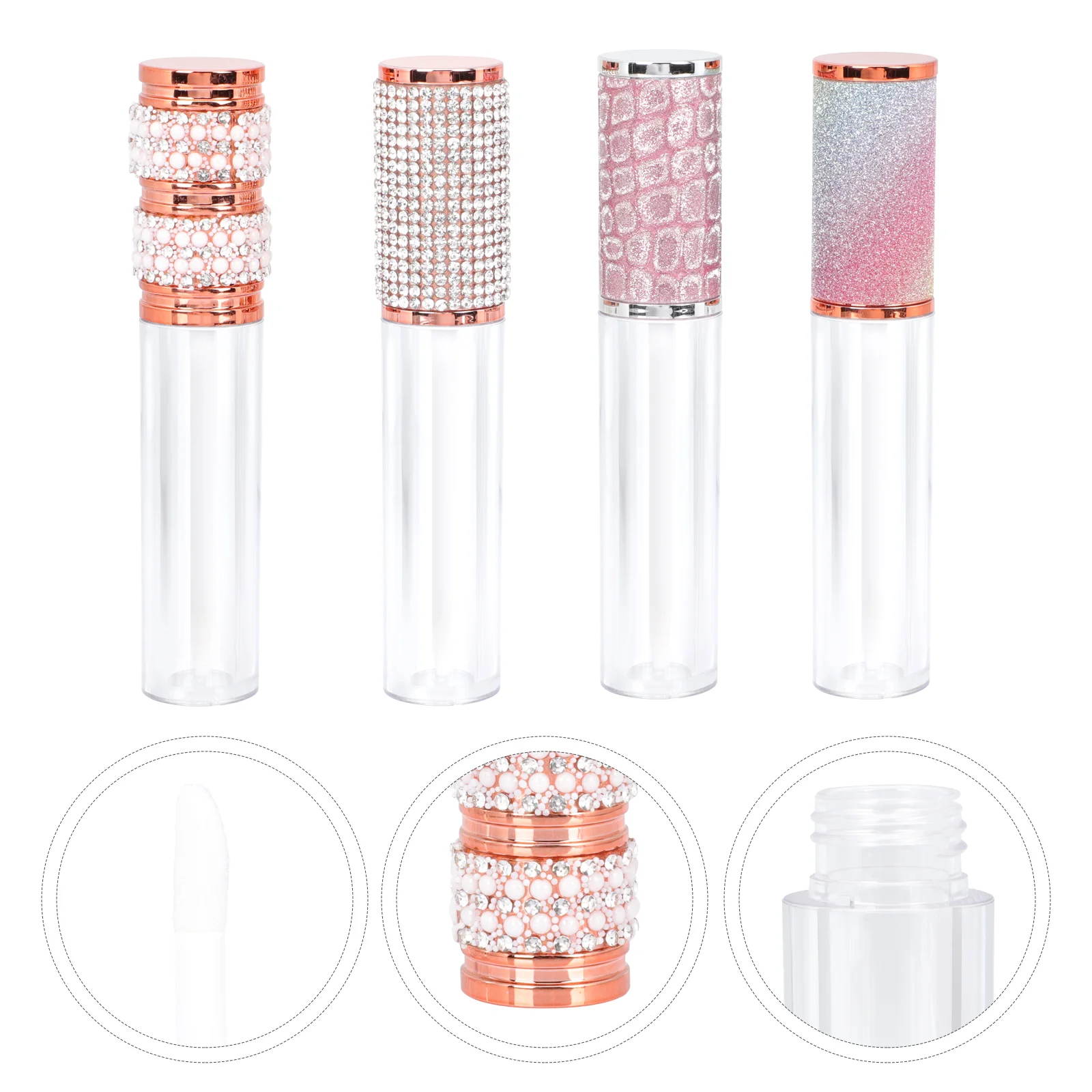 

20 Pcs Liquid Containers Lip Gloss Tube Balm Filling Lipstick DIY Refillable Bottles