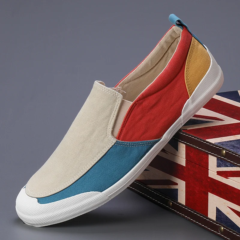 

Spring Summer Classic Canvas Loafers Men Breathable Flat Shoes Men Slip-on Casual Shoes for Men Espadrille 2023 mocasins hommes