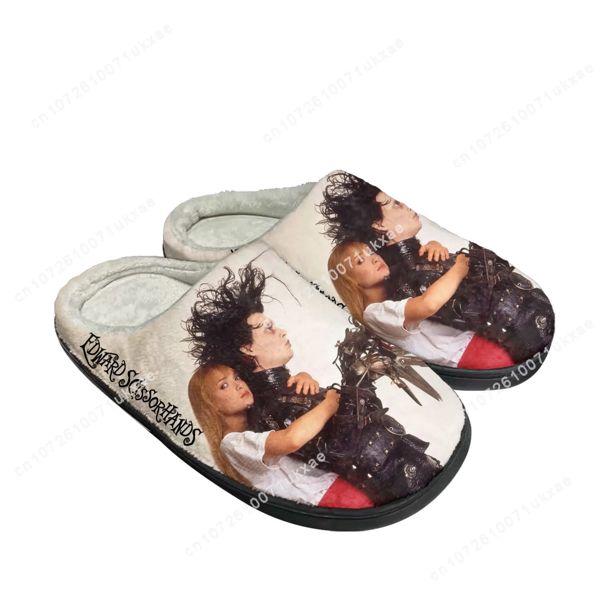 Edward Scissorhands Johnny Depp Home Cotton Slippers Mens Womens Plush Bedroom Casual Keep Warm Shoes Indoor Customized Shoe