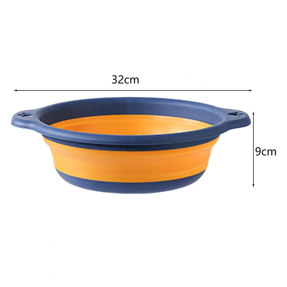 Collapsible Washbasin Drainable Washbasin Portable Folding Wash Basin for Outdoor Camping Travel Capacity Plastic for Bathroom