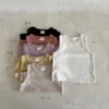 2025 Summer New Baby Sleeveless T Shirts Thin Cotton Boys Versatile Breathable Vest Infant Toddler Girl Comfortable Casual Tops 2