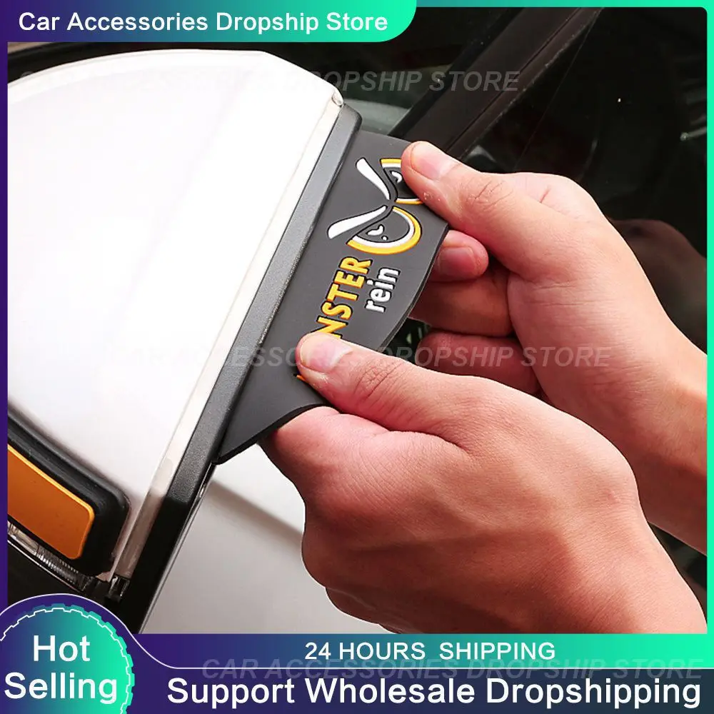 Rear View Mirror Rain Shield Universal Durable Leaving No Glue Marks Tear And Paste Car Supplies Rain Eyebrow Portable Flexible