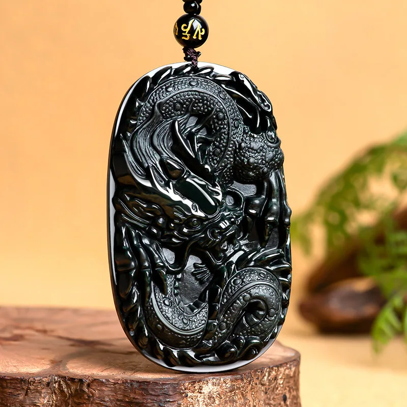 

MaiChuang/Mo Cui/jade Chinese Zodiac Dragon brand Necklace Pendant Fashion Elegant Personality Charm Jewelry MenWomenCouple Gift