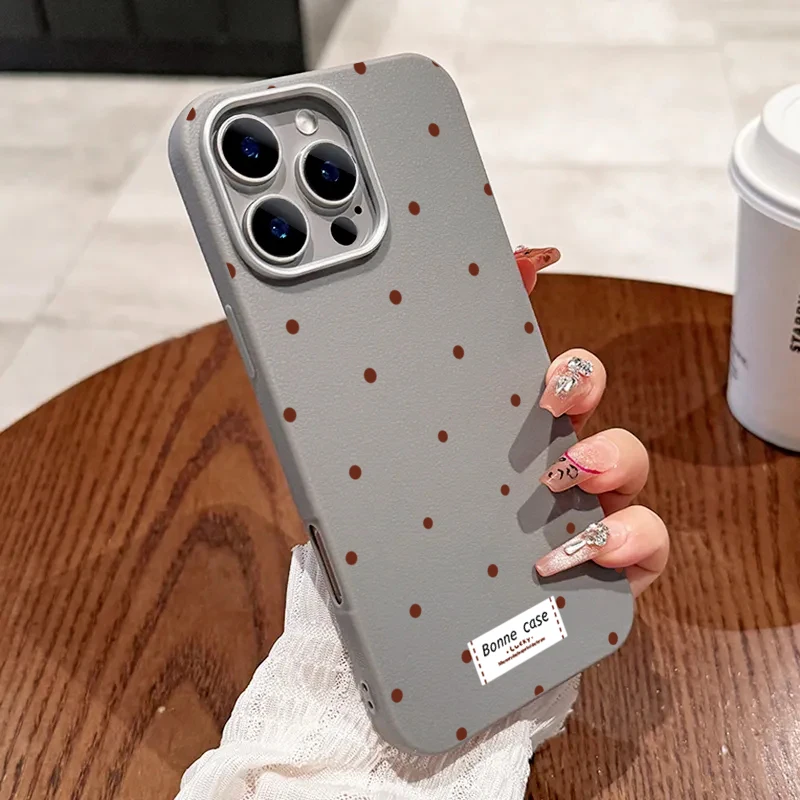 Polka Dot Red & White Soft Phone Case Cover