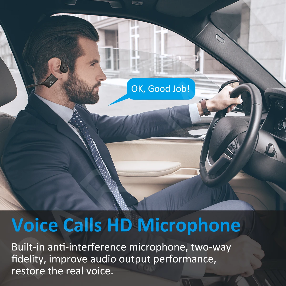 P8 Knochenschallkopfhörer, kabellos, Bluetooth 5.3, wasserdicht, Sport-Headset mit Mikrofon für Gaming, Training und Laufen_voghion.com