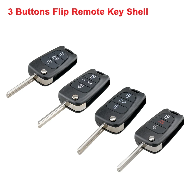 Enhanced Flip Folding Car Key Fob Case Shell Replacement