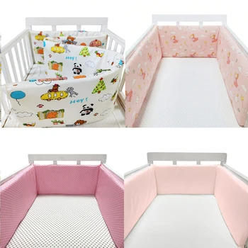 Paraurti in cotone per neonati Chichonera Protezione per lettino per neonato Cuscino per barriera per letto per neonato Treccia per la sicurezza dei bambini Bebe Cunas