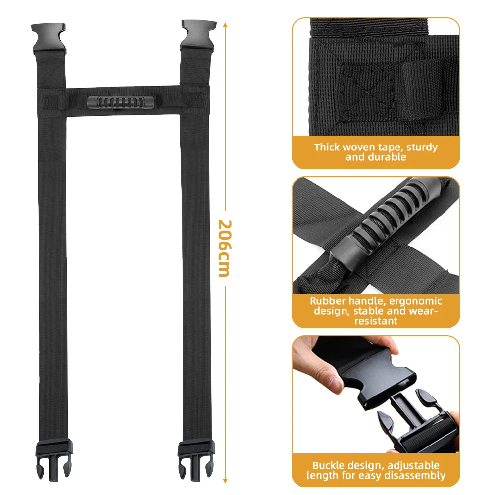 Heavy Object Lifting Belt Carry Rope Furniture Moving Belt Luggage Packing Straps Moving Straps Easier Conveying Boxes Luggage moving straps moving rope cargo strap furniture mover