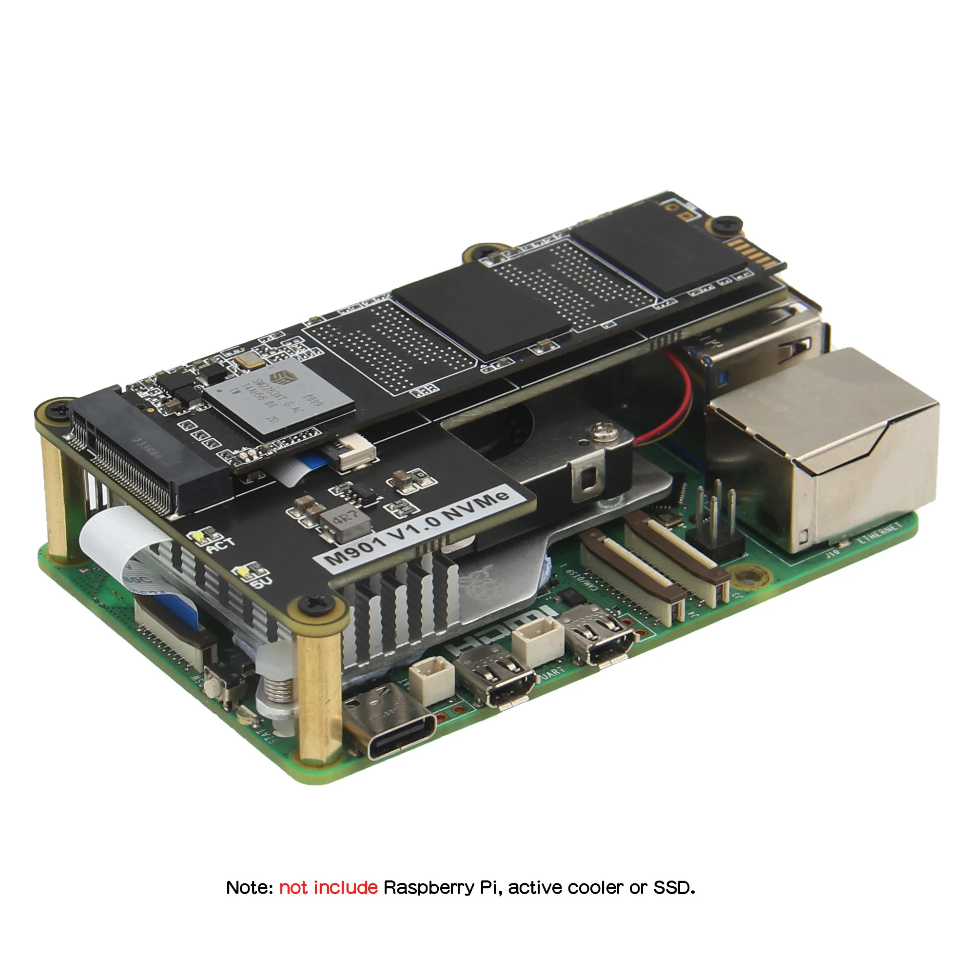 Geekworm M901 PCIe - M.2 NVMe SSD ���� ����(����� ���� 5��)