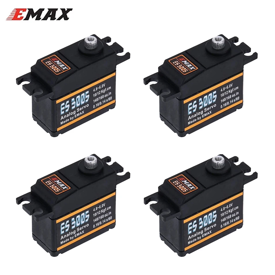 

Emax ES3005 Analog Metal Waterproof Servo with Gears 43g servo 12KG torque for RC car boat airplane