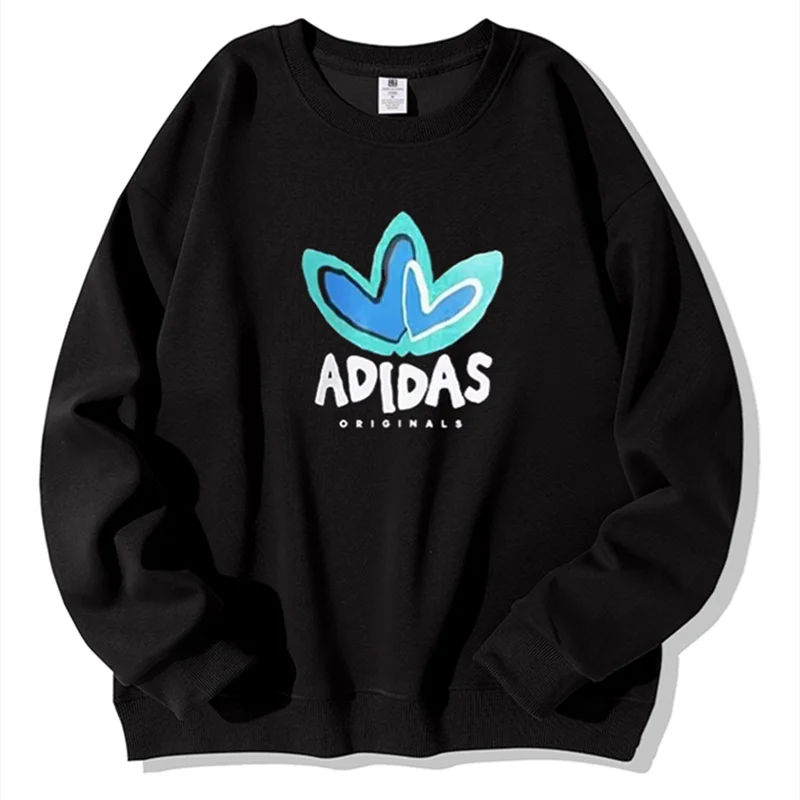 Adidas Hoodise Men and Women Round Neck Without Hat Breathable Leisure and Casual Designed in The Front Multicolor