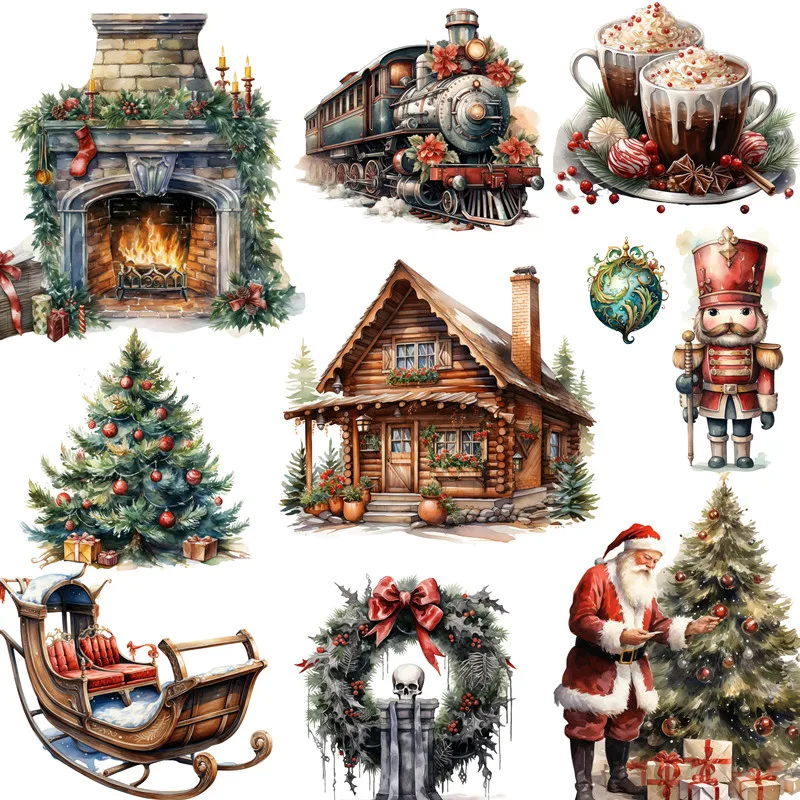 

Christmas Stickers Crafts And Scrapbooking stickers kids toys book Decorative sticker DIY Stationery